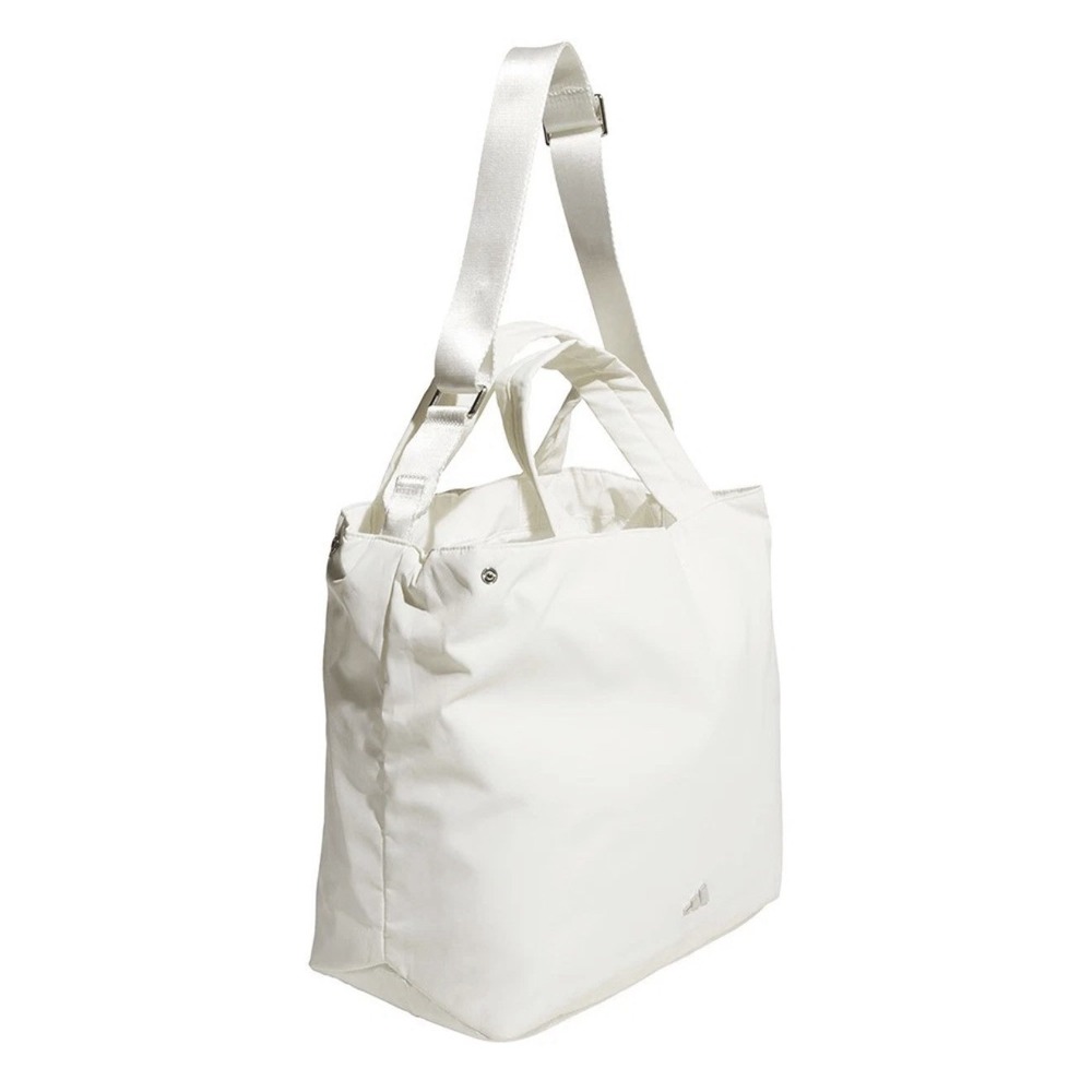 adidas Soft Lux Tote Bag Adjustable Strap Off White $60